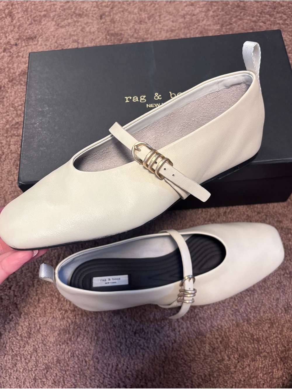 Rag & Bone Spire Mary Jane (Cream) Sz 8 - Picture 6 of 11